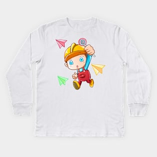 Paper Airplanes Kid T-Shirt Kids Long Sleeve T-Shirt